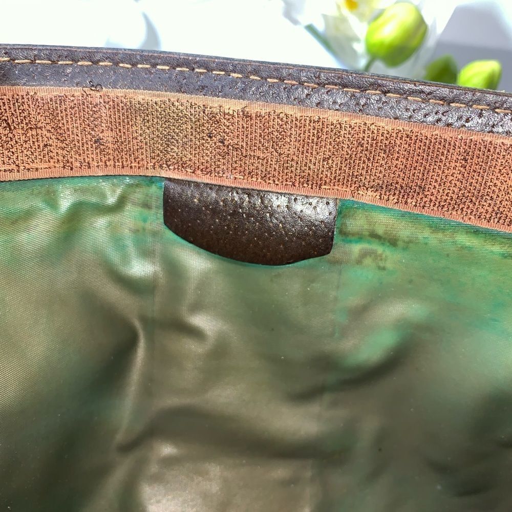 💥Authentic💥 GUCCI Web Sherry Line GG Logo Cosmetic Clutch - Picture 10 of 13